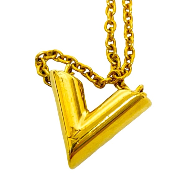 Louis Vuitton Essential V Pendant Necklace - Picture 4 of 12